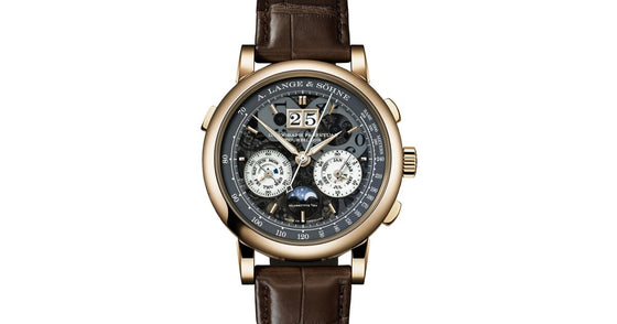 A Lange Sohne Saxonia Datograph Perpetual Tourbillon Honeygold "Lumen" 740.055FE