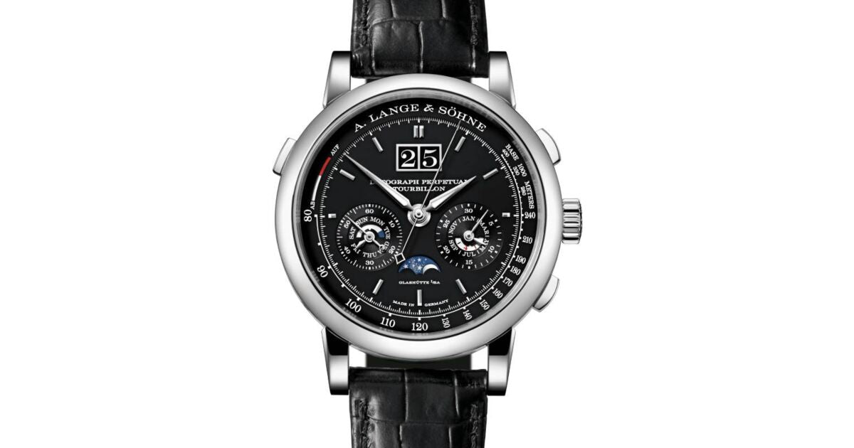A Lange Sohne Saxonia Datograph Perpetual Tourbillon Platinum 740.036FE