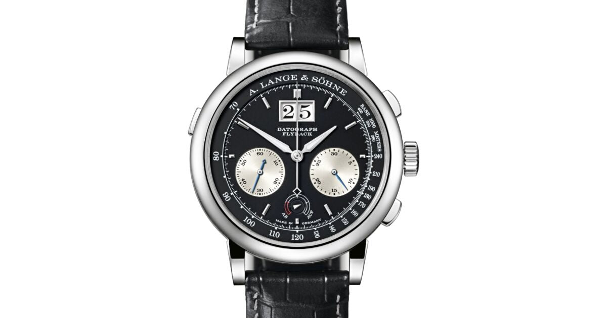 A Lange Sohne Saxonia Datograph Up/Down Platinum 41mm Black Dial 405.035 - BRAND NEW