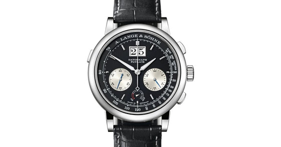 A Lange Sohne Saxonia Datograph Up/Down Platinum 41mm Black Dial 405.035 - BRAND NEW