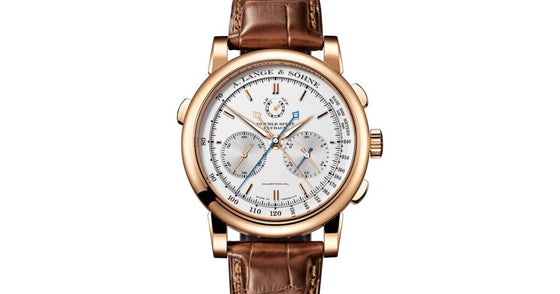 A Lange Sohne Saxonia Double Split Pink Rose Gold 404.032