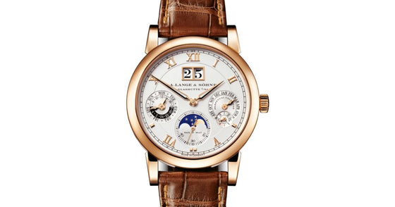 A Lange Sohne Saxonia Langematik Perpetual Pink Rose Gold 38.5mm Silver Dial 310.032 E - BRAND NEW