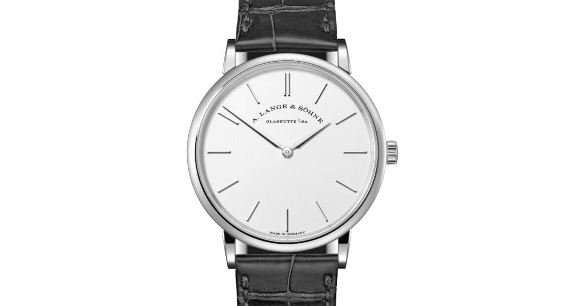 A Lange Sohne Saxonia Thin White Gold 37mm Argente Silver Dial 201.027 - BRAND NEW