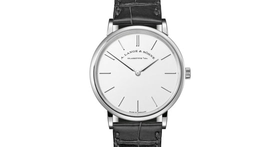 A Lange Sohne Saxonia Thin White Gold 37mm Argente Silver Dial 201.027 - BRAND NEW
