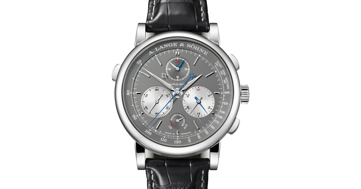 A Lange Sohne Saxonia Triple Split White Gold 43.2mm Grey Dial 424.038F - BRAND NEW