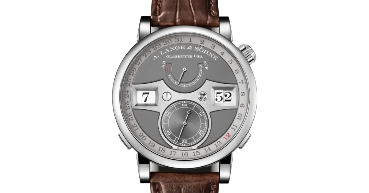 A Lange Sohne Zeitwerk Date White Gold 44.2mm Grey Dial 148.038 - BRAND NEW