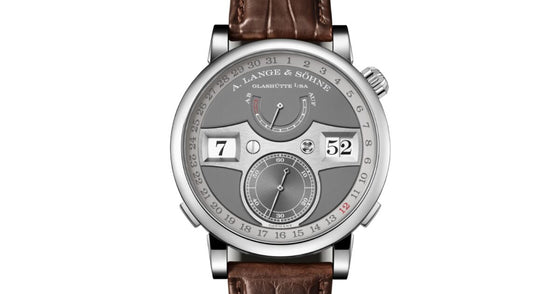 A Lange Sohne Zeitwerk Date White Gold 44.2mm Grey Dial 148.038 - BRAND NEW