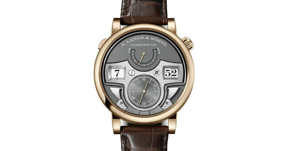 A Lange Sohne Zeitwerk Minute Repeater Honeygold 44.2mm Grey Dial 147.050F
