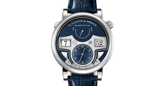 A Lange Sohne Zeitwerk Minute Repeater White Gold 44.2mm Blue Dial 147.028F - BRAND NEW