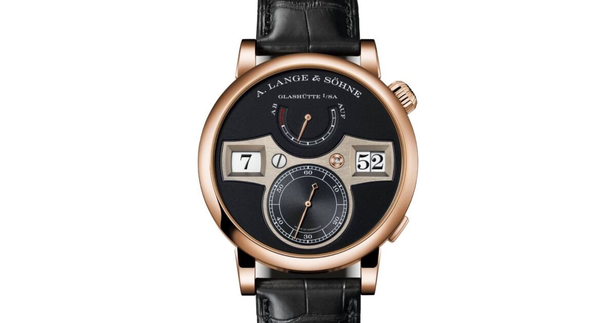 A Lange Sohne Zeitwerk Pink Rose Gold 41.9mm Black Dial 142.031 - BRAND NEW