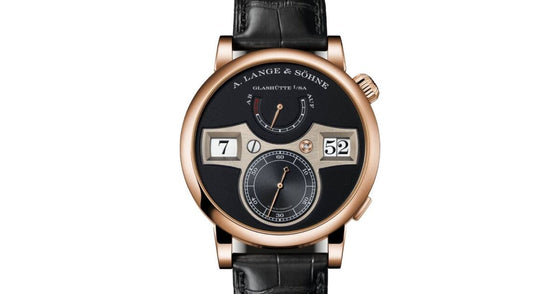 A Lange Sohne Zeitwerk Pink Rose Gold 41.9mm Black Dial 142.031 - BRAND NEW