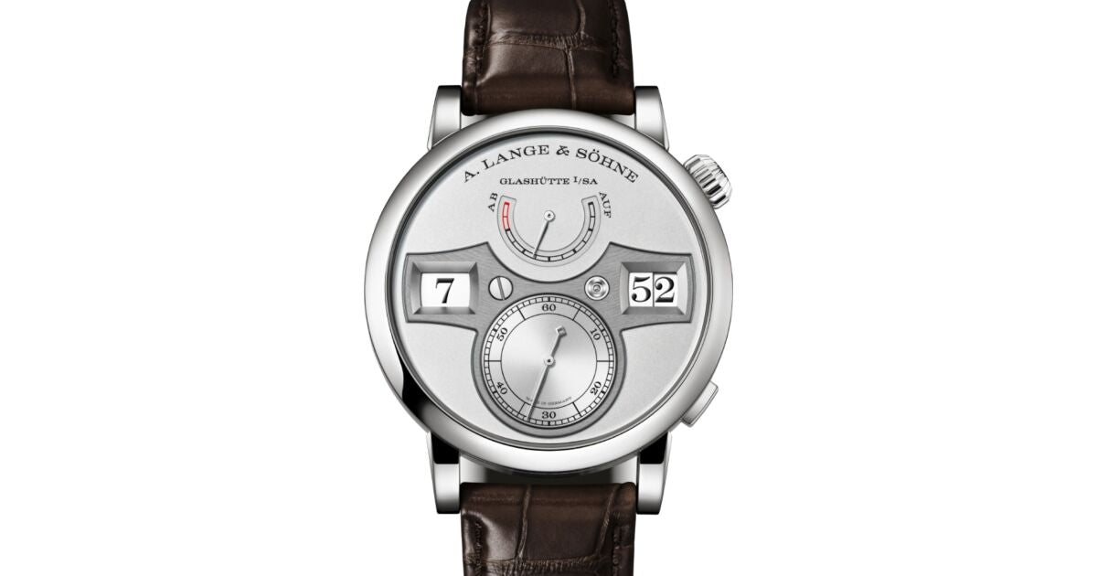 A Lange Sohne Zeitwerk Platinum 41.9mm Rhodie Silver Dial 142.025 - BRAND NEW