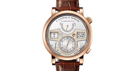 A Lange Sohne Zeitwerk Striking Time Pink Rose Gold 44.2mm Argente Silver Dial 145.032 - BRAND NEW