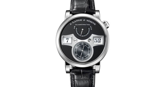 A Lange Sohne Zeitwerk White Gold 41.9mm Black Dial 140.029