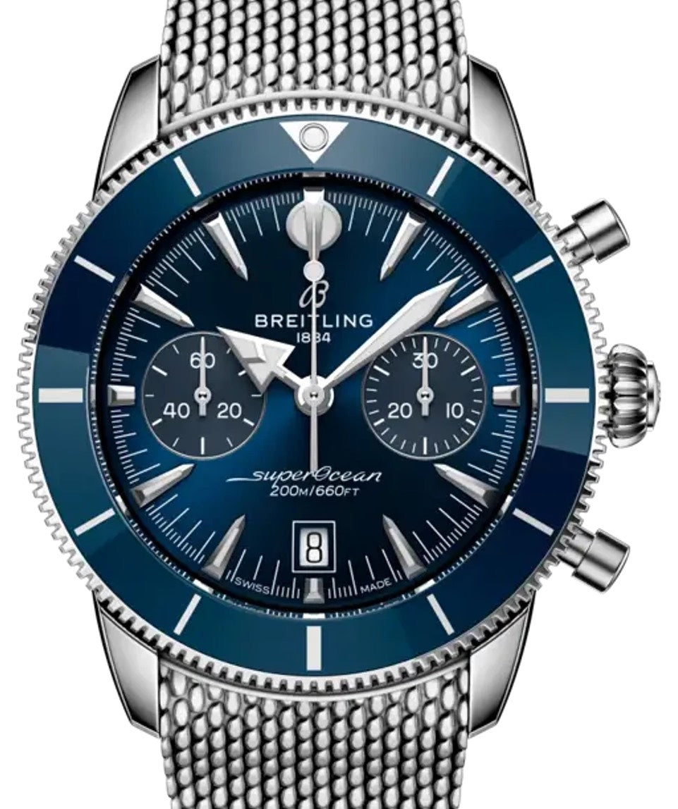 Breitling Superocean Heritage B01 Chronograph 42 Stainless Steel Blue Dial AB0156161C1A1