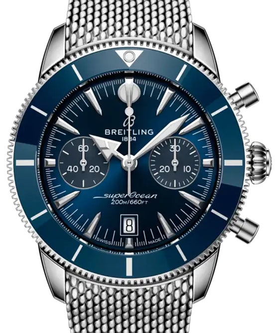 Breitling Superocean Heritage B01 Chronograph 42 Stainless Steel Blue Dial AB0156161C1A1