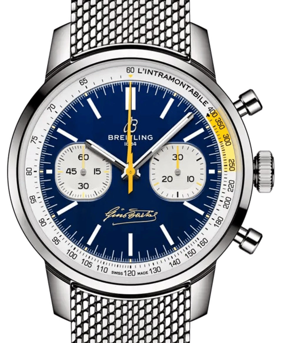 Breitling Top Time B01 Gino Bartali Stainless Steel Blue Dial AB01767A1C1A1