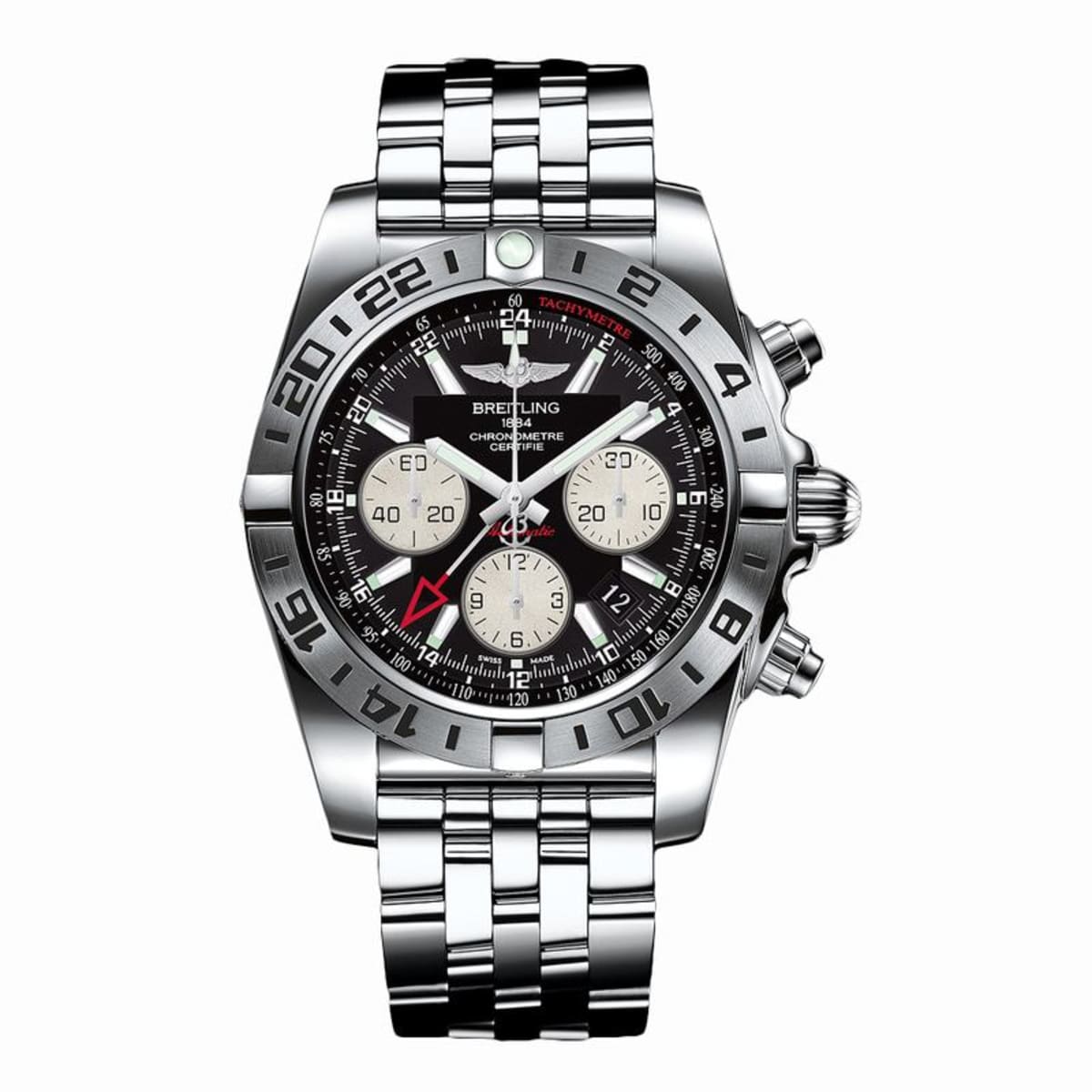 BREITLING AB0413B9|BD17|383A CHRONOMAT GMT 47MM STAINLESS STEEL BRAND NEW
