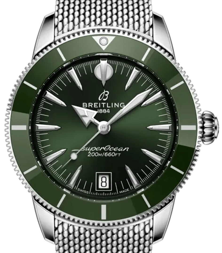 Breitling Superocean Heritage B31 Automatic 40 Stainless Steel Green Dial AB3110361L1A1