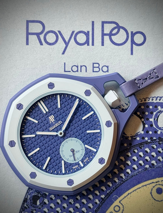 Audemars Piguet x Swatch Royal Pop Lan Ba SSX03L100N Blue Bioceramic Pocket Watch 40mm