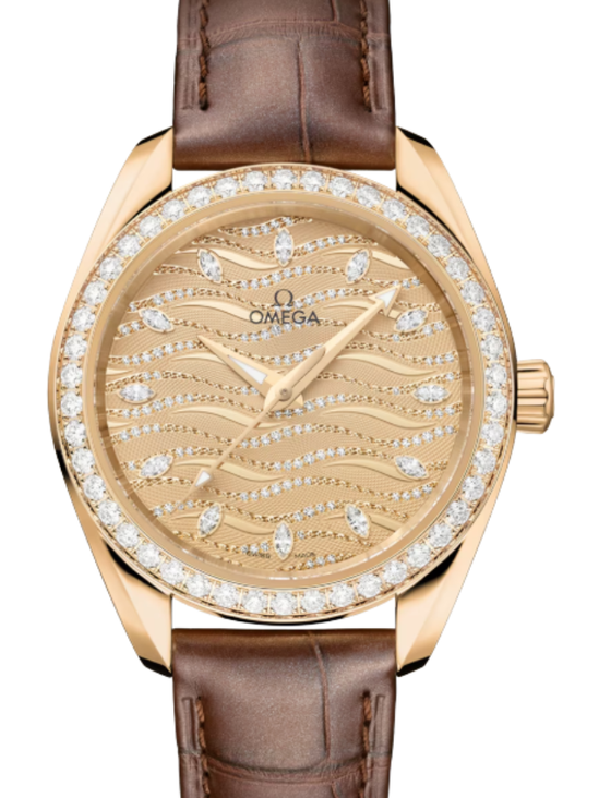 Omega Seamaster Aqua Terra 150M Moonshine Gold 34mm Yellow Dial 220.58.34.20.99.008 - BRAND NEW