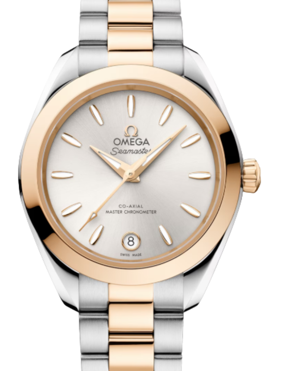 Omega Seamaster Aqua Terra Co-Axial Master Chronometer 150M Moonshine Gold 30mm Silver Dial 220.20.30.20.02.001 - BRAND NEW