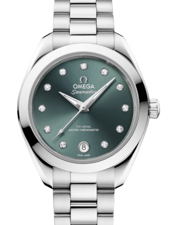 Omega Seamaster Aqua Terra Co-Axial Master Chronometer 150M Steel 30mm Pine Green Dial 220.10.30.20.60.001 - BRAND NEW
