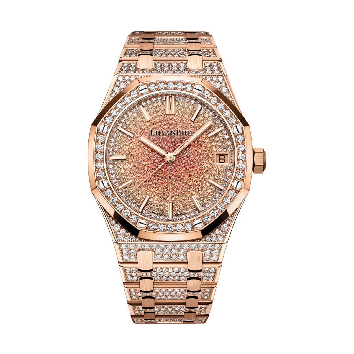Audemars Piguet Royal Oak Selfwinding 41 mm 15502OR.ZZ.1222OR.01 Rose Gold/Diamonds Analog