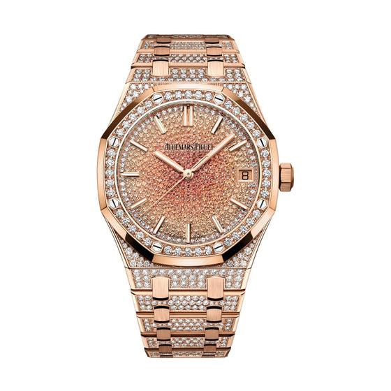 Audemars Piguet Royal Oak Selfwinding 41 mm 15502OR.ZZ.1222OR.01 Rose Gold/Diamonds Analog