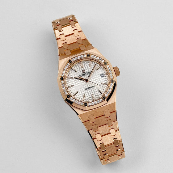 Audemars Piguet Royal Oak 37 mm 15451OR.ZZ.1256OR.01 Rose Gold White