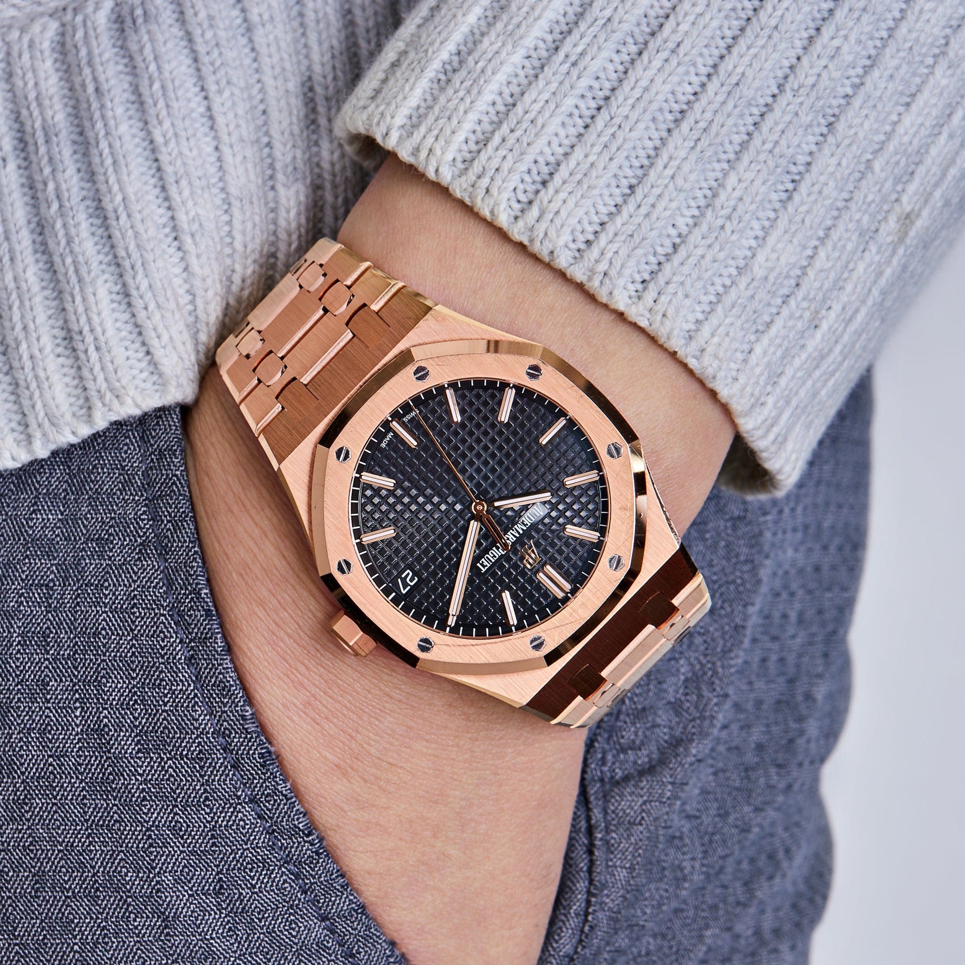 Audemars Piguet Royal Oak Selfwinding 41 mm 15500OR.OO.1220OR.01 Rose Gold Black