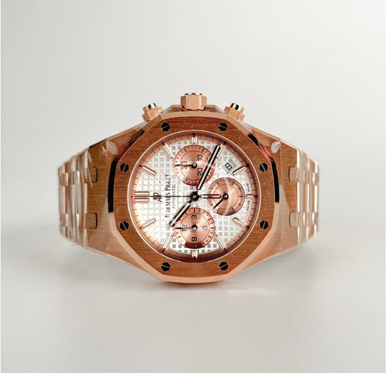 Audemars Piguet Royal Oak Selfwinding Chronograph 38 mm 26315OR.OO.1256OR.01 Rose Gold Silver