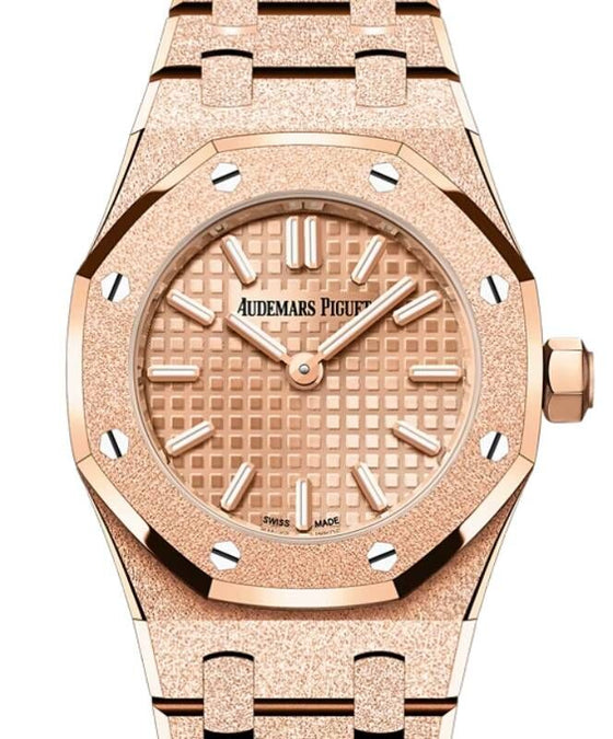 Audemars Piguet Royal Oak Mini Frosted Gold Quartz Pink Gold Dial 67630OR.GG.1312OR.01-C