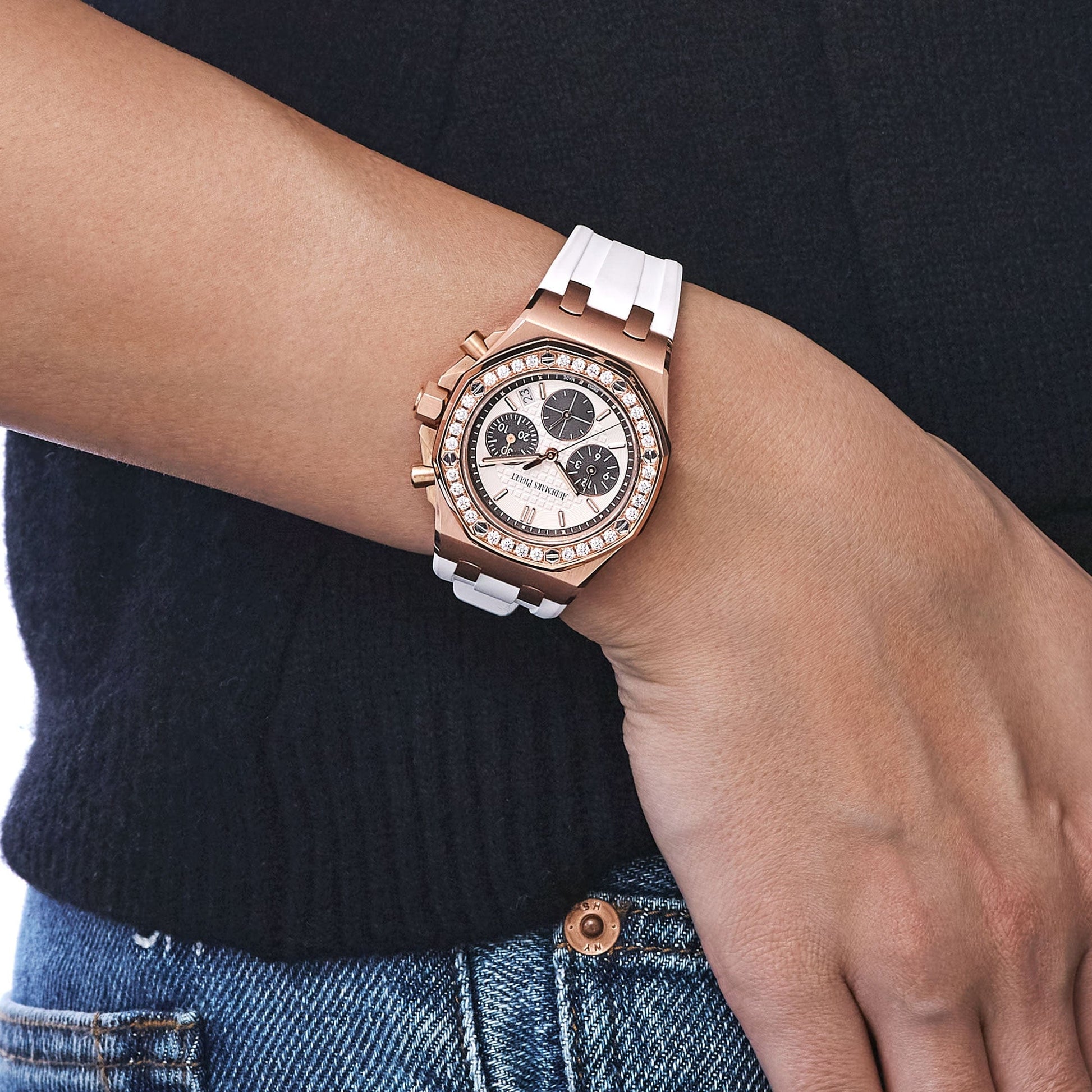 Audemars Piguet Offshore Selfwinding Chronograph 37 mm 26231OR.ZZ.D003CA.01 Rose Gold Silver