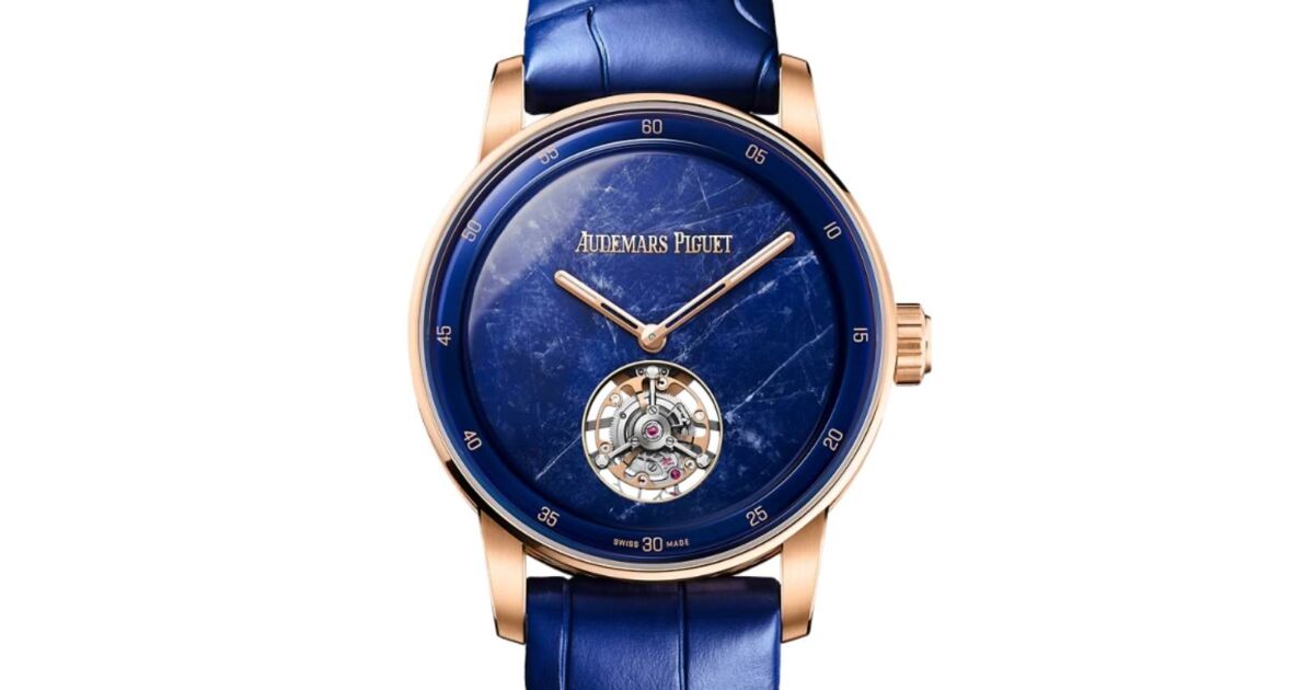 Audemars Piguet Code 11.59 Flying Tourbillon Pink Rose Gold Blue Sodalite Dial 38mm 26665OR.OO.D349CR.01
