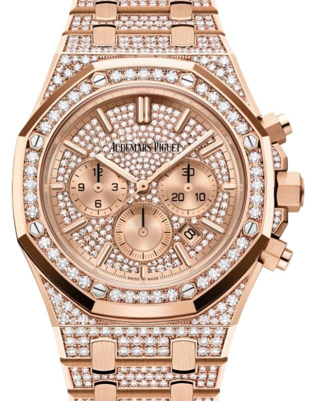 Audemars Piguet Royal Oak Chronograph 41 mm 26333OR.ZZ.1222OR.01 Rose Gold/Diamonds Diamond Pave