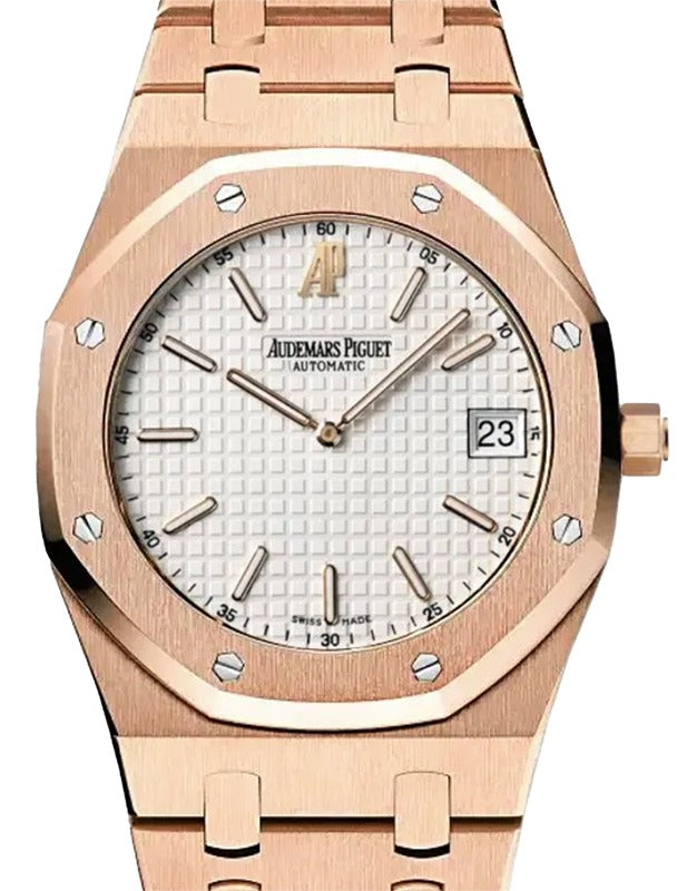 Audemars Piguet Royal Oak Jumbo Extra-Thin Rose Gold White Dial 15202OR.OO.0944OR.01