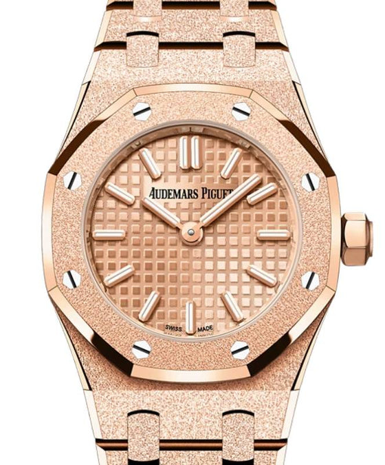 Audemars Piguet Royal Oak Mini Frosted Gold Quartz Pink Gold Dial 67630OR.GG.1312OR.01-C