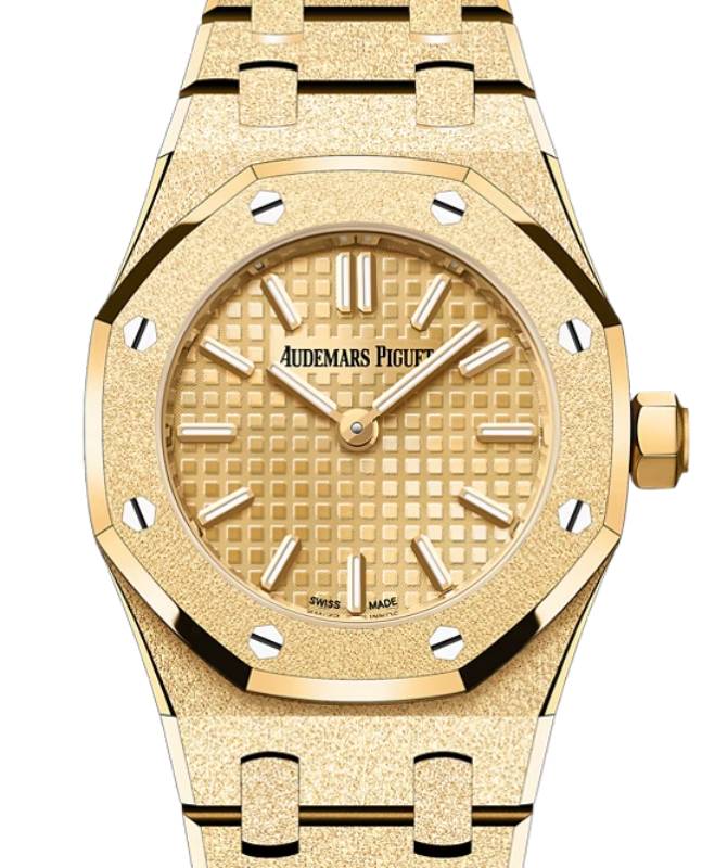 Audemars Piguet Royal Oak Mini Frosted Gold Quartz Yellow Gold Dial 67630BA.GG.1312BA.01-C