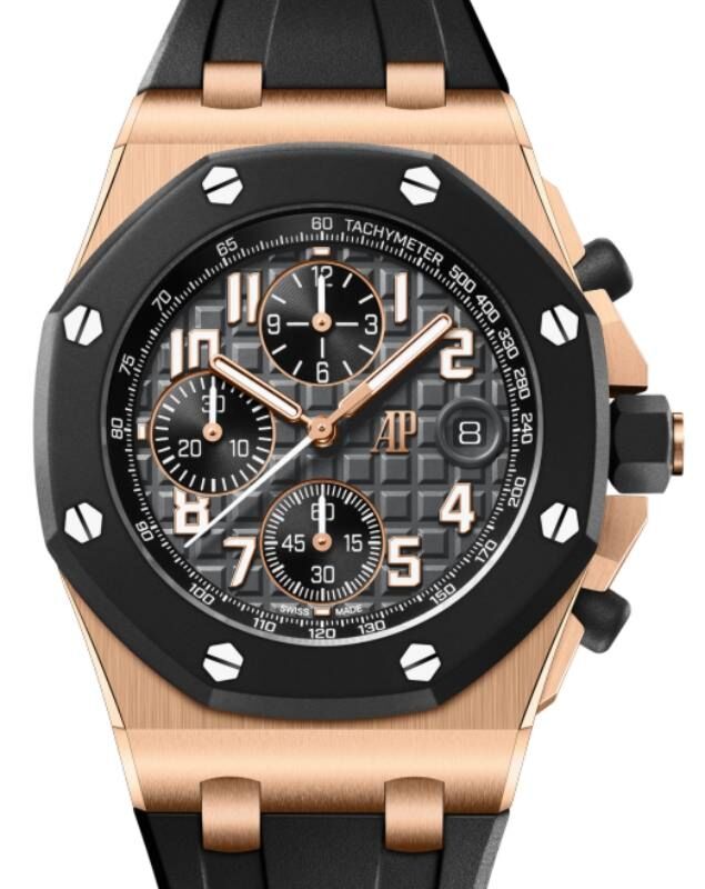 Audemars Piguet Offshore Selfwinding Chronograph 42 mm 26238OK.OO.A002CA.01 Pink Gold Grey