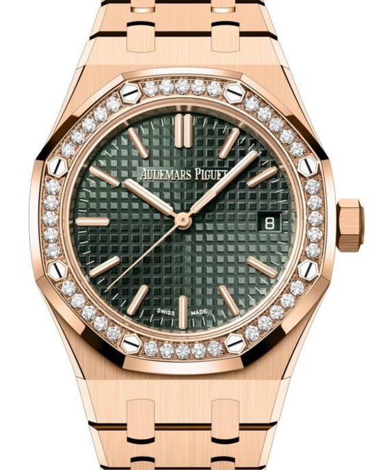 Audemars Piguet Royal Oak 37 mm 15551OR.ZZ.1356OR.03 Rose Gold Green