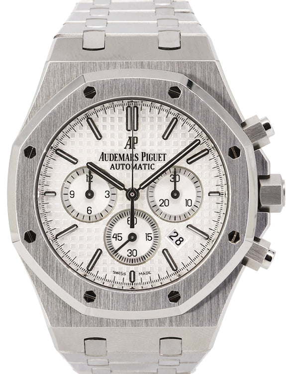 Audemars Piguet 26320ST.OO.1220ST.02 Royal Oak Chronograph 41mm Silver Index Stainless Steel BRAND NEW