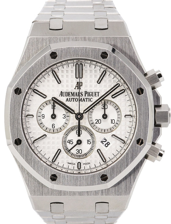 Audemars Piguet 26320ST.OO.1220ST.02 Royal Oak Chronograph 41mm Silver Index Stainless Steel BRAND NEW