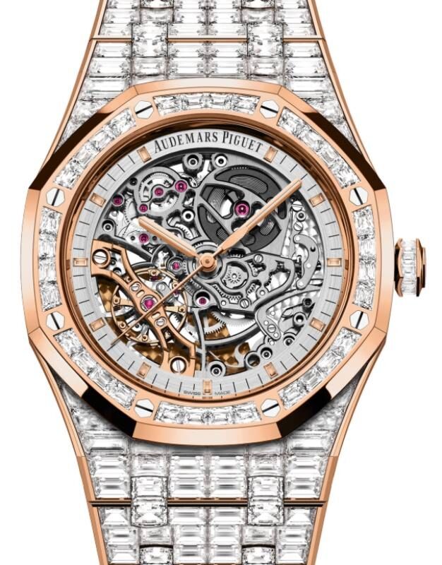 Audemars Piguet Royal Oak 41 mm 15417OR.ZZ.1267OR.01 Rose Gold/Diamonds Skeleton