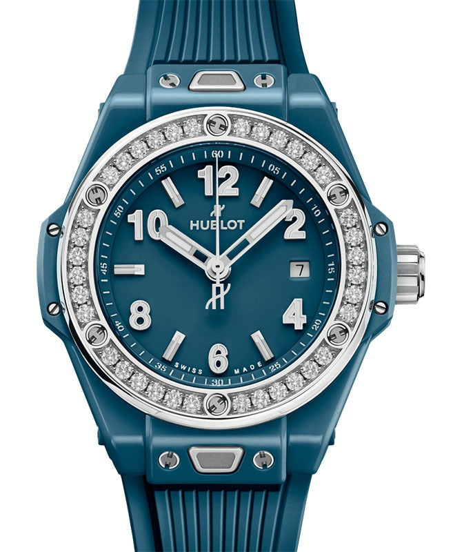 Hublot Big Bang One Click Ceramic Diamonds Blue Petrol 485.ES.5171.RX.1204 - BRAND NEW