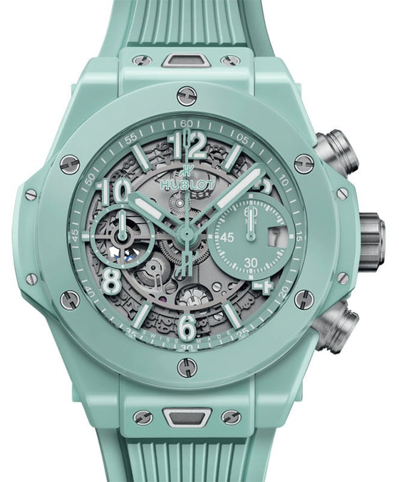 Hublot Big Bang Mint Green Ceramic 42mm Skeleton Dial 441.GS.5221.RX - BRAND NEW
