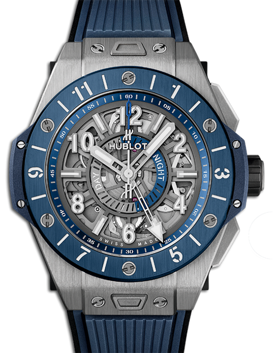 Hublot Big Bang Unico GMT Titanium Blue Ceramic 45mm 471.NL.7112.RX