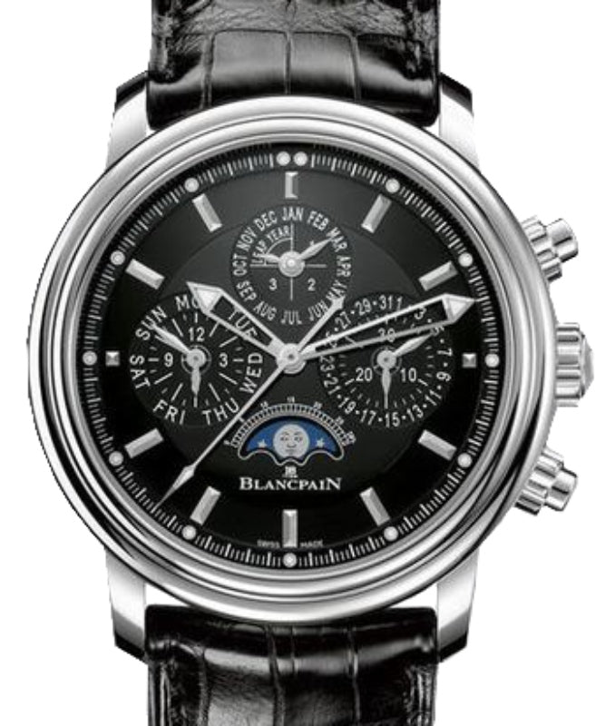 Blancpain Leman Perpetual Stainless Steel 40mm Leather Strap 2685F 1130 53B - BRAND NEW