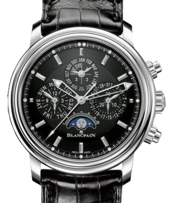 Blancpain Leman Perpetual Stainless Steel 40mm Leather Strap 2685F 1130 53B - BRAND NEW