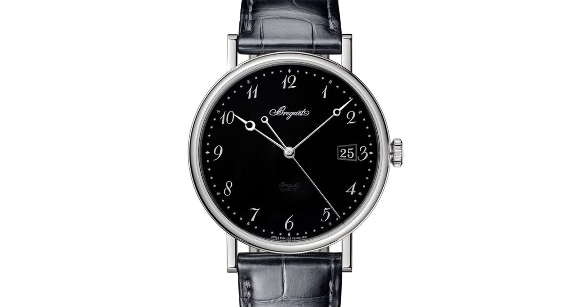 Breguet Classique 5177 Platinum 38mm/Leather Black Dial 5177PT/2N/9V601
